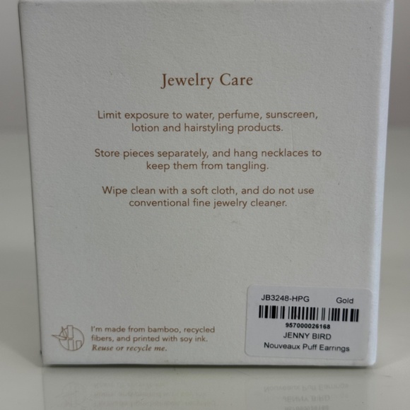 Jenny Bird Nouveaux Puff Earrings - Gold - Picture 9 of 9